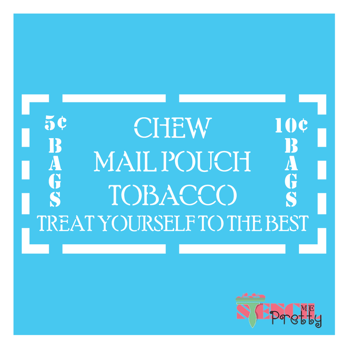 chew tobacco stencil