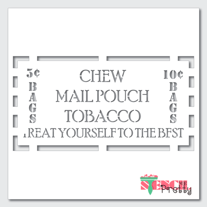 mail pouch stencil