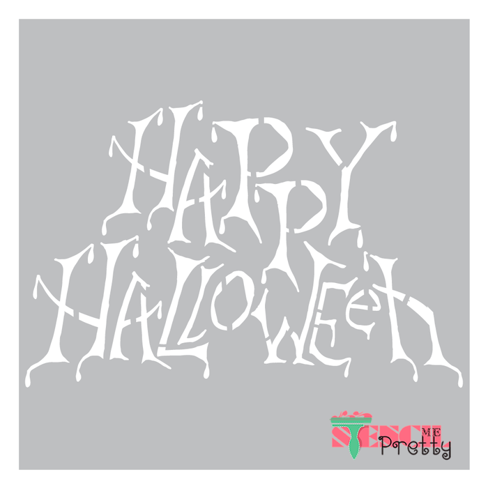 happy halloween stencil