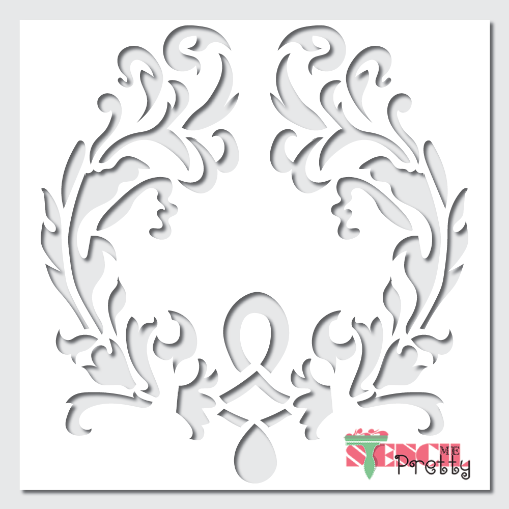 accent wall stencil