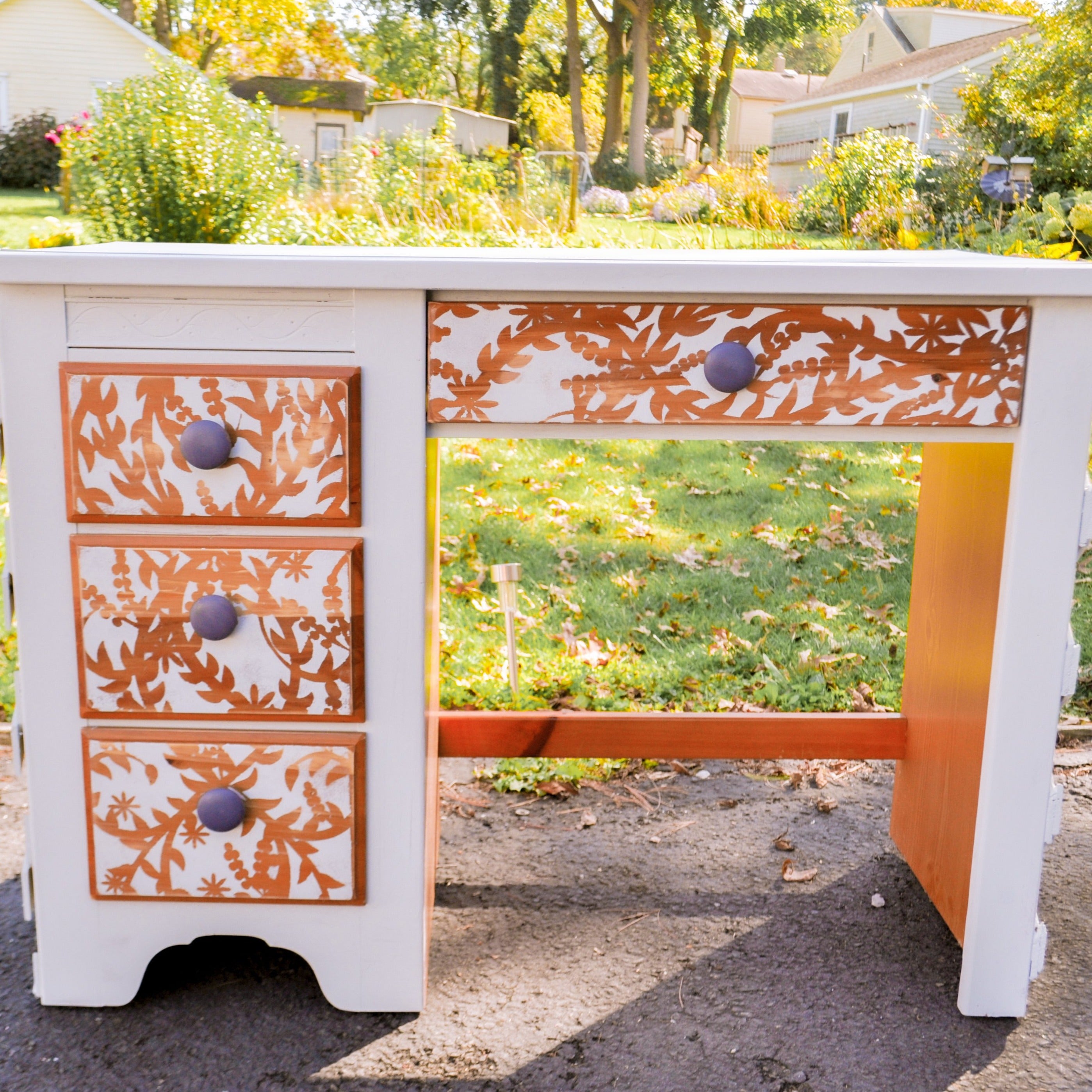 japanese ornate furniture stencil