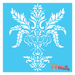 damask fern stencil