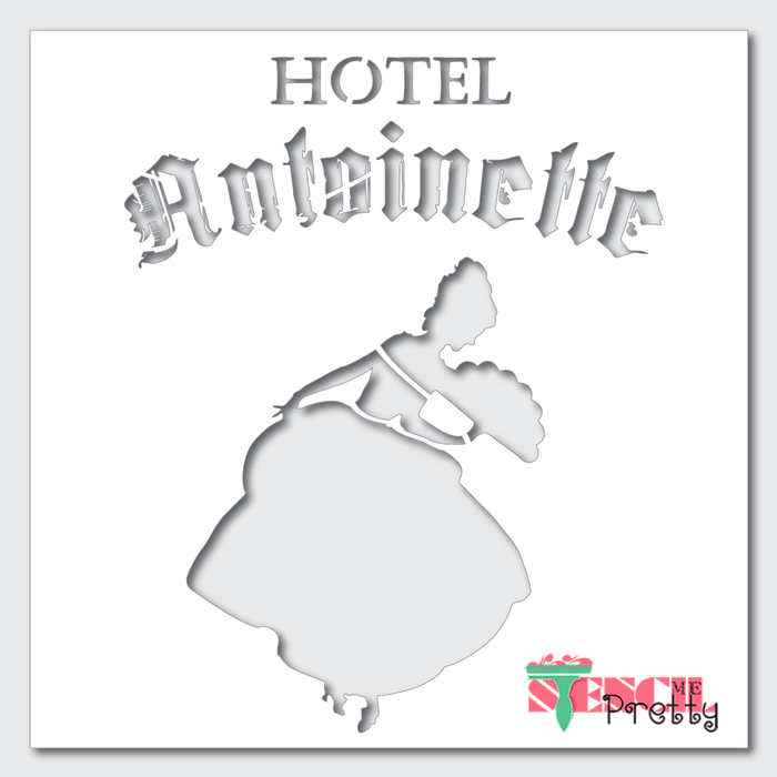french hotel stencil