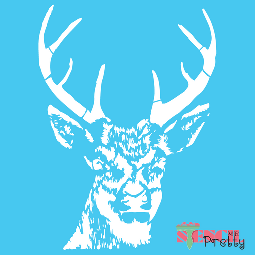 stag head stencil