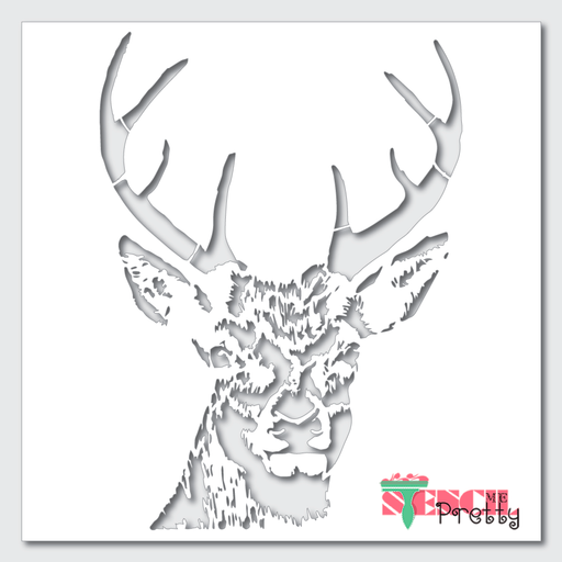 stag head stencil
