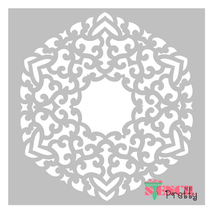 ornate mandala stencil