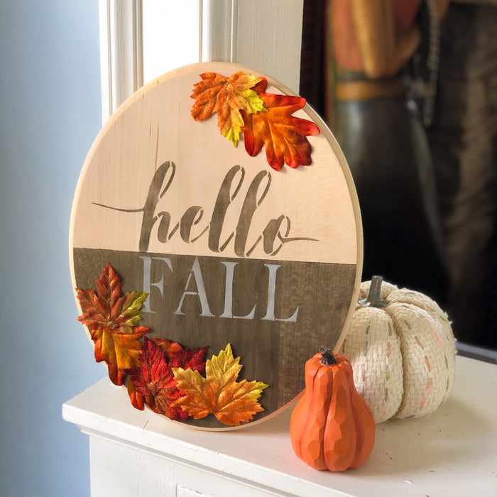 autumn stencil