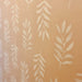 modern leaves stencil