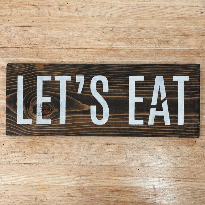 let's eat stencil
