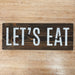 let's eat stencil