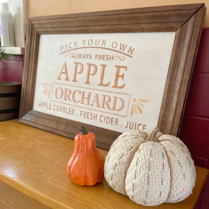 pick your own apple stencil