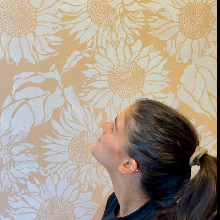 sunflower stencil