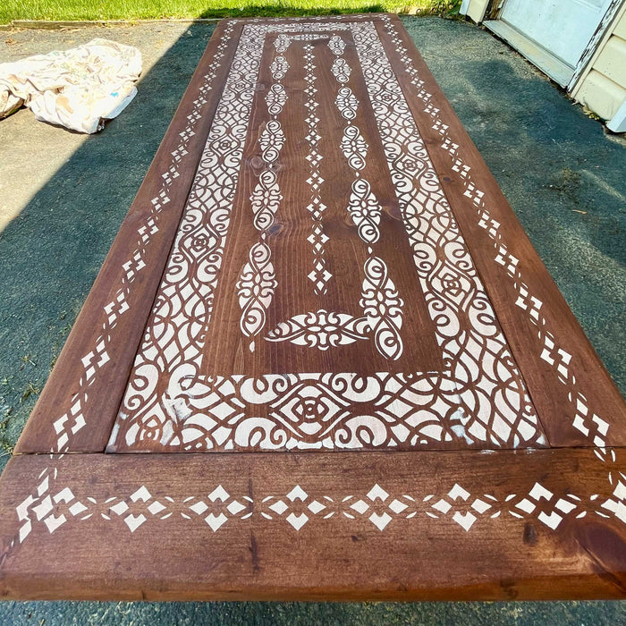 victorian style edge stencil