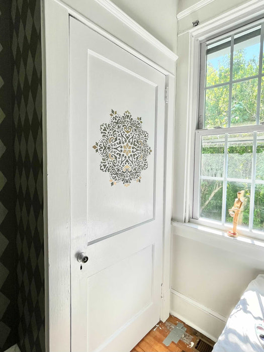 intricate mandala stencil