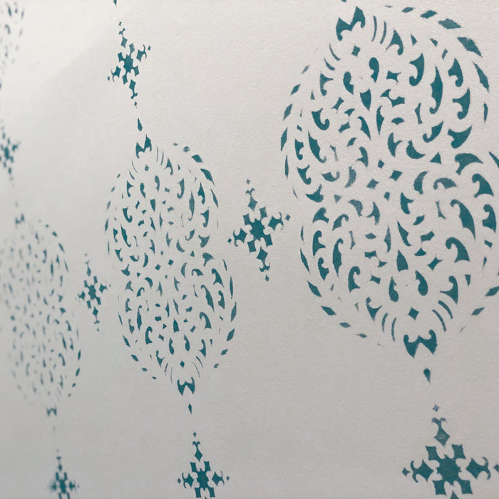 accent wall stencil