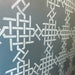 interwoven design stencil