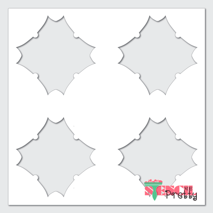 minimalist tile stencil