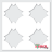 minimalist tile stencil