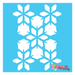 Indian Flower Bush Modern Allover Pattern stencil