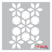 Indian Flower Bush Modern Allover Pattern stencil