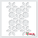 Indian Flower Bush Modern Allover Pattern stencil