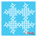 interwoven design stencil