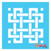square celtic knot stencil