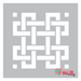 square celtic knot stencil