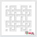 square celtic knot stencil