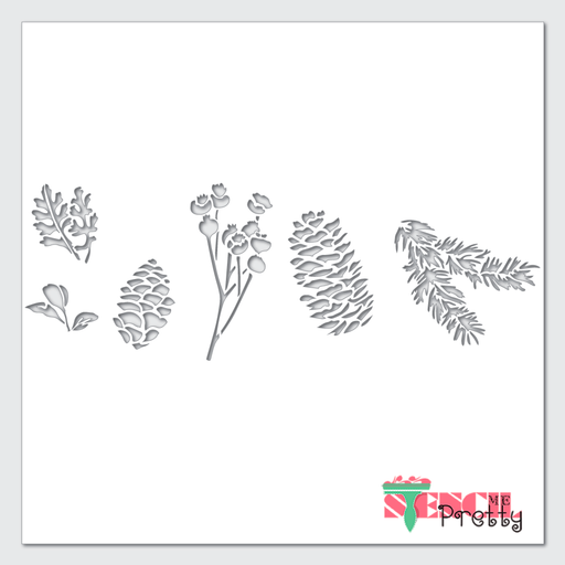 pinecone stencil
