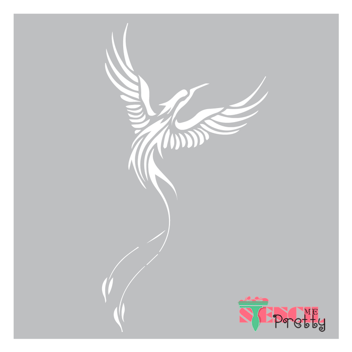 mythical bird stencil