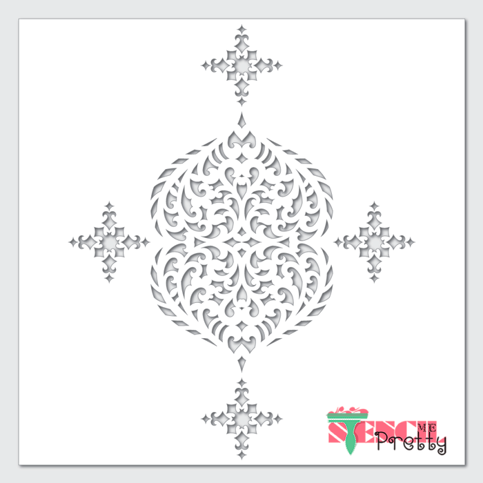 accent wall stencil