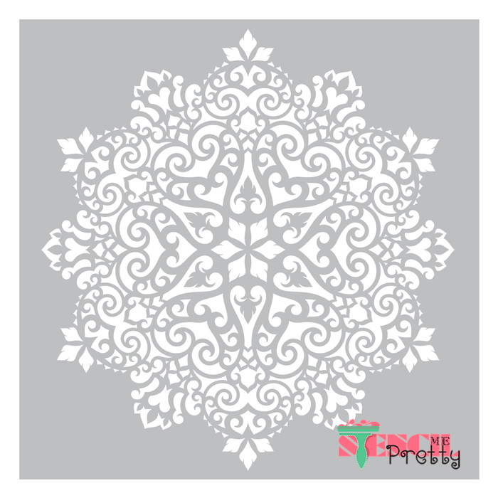 intricate mandala stencil