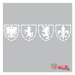 heraldic crest stencil
