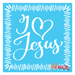 i love jesus stencil