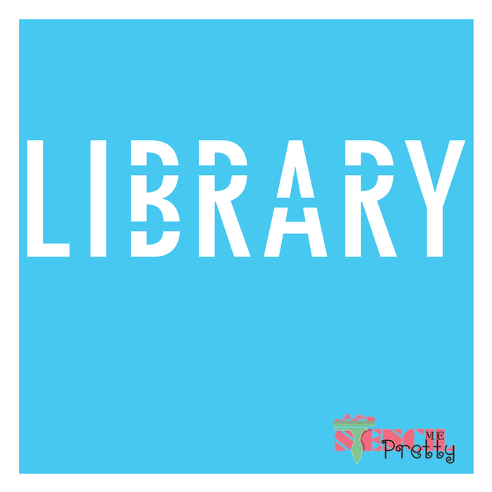 library stencil