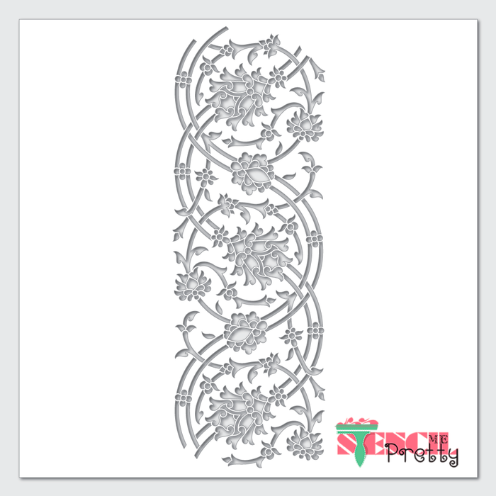 floral vine stencil