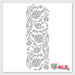floral vine stencil