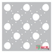 egg shaped dots stencil