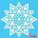 star mandala stencil