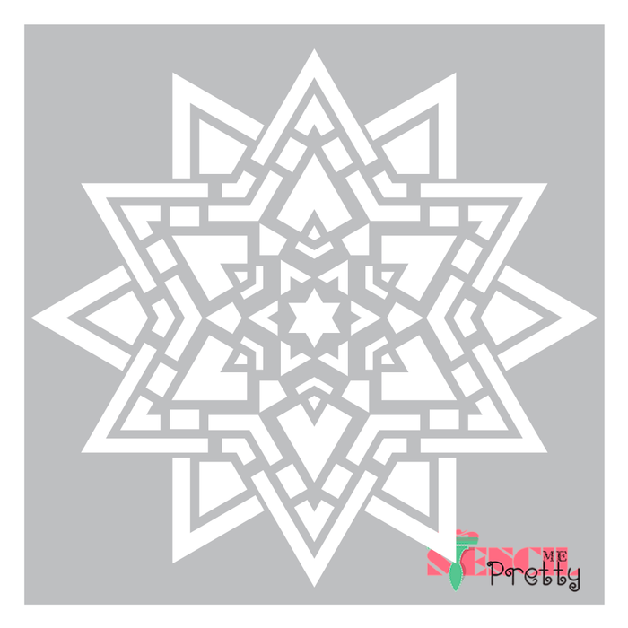 eastern mandala stencil