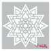 eastern mandala stencil
