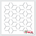 modern petals stencil
