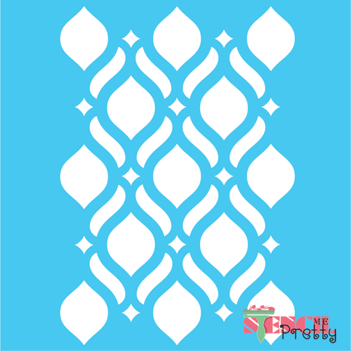 oval shape pattern stencil