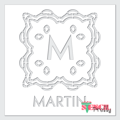 french monogram stencil