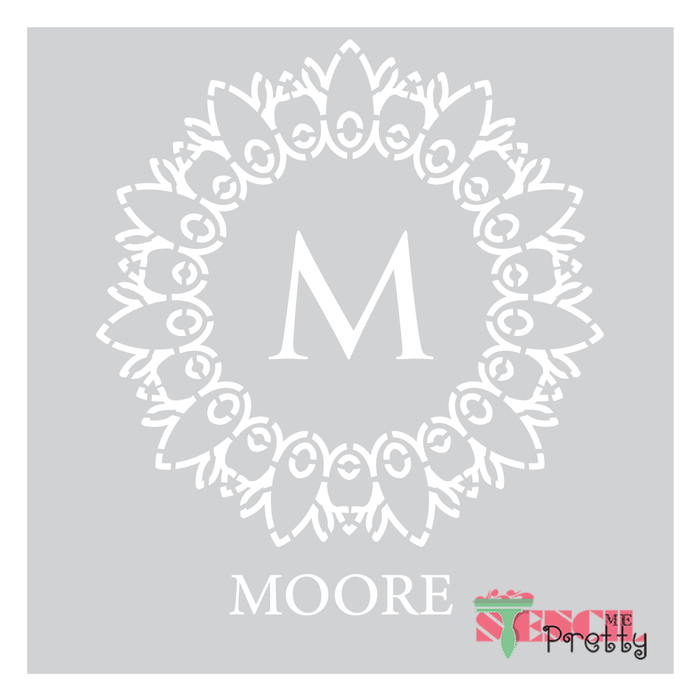 sundial border stencil