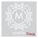 elegant monogram stencil