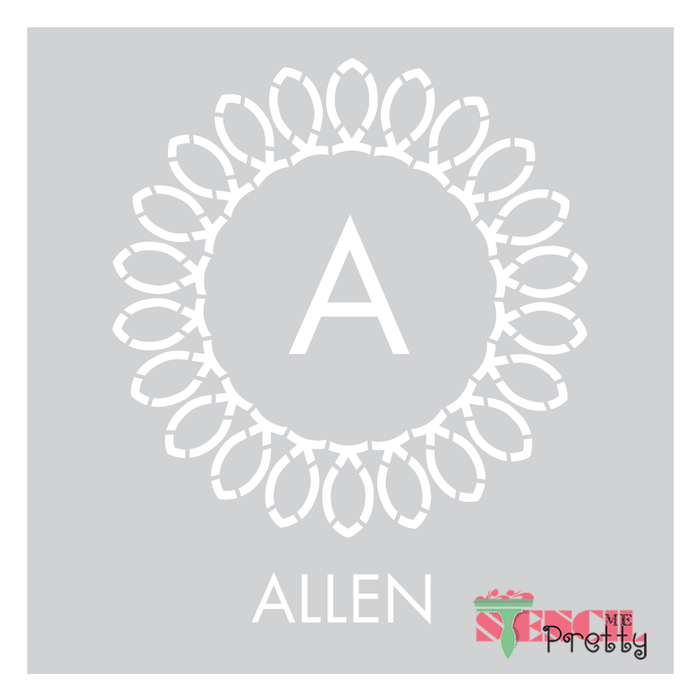 logo monogram stencil