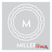 monogram with border stencil