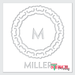 one letter logo stencil